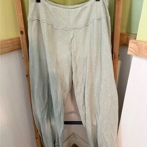 Free People Sage Green Joggers